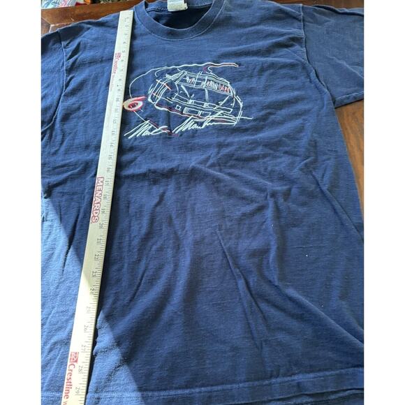 Mark Martin NASCAR #6 Embroidered VTG Cadre Athletic Blue T-Shirt Men’s Large - Picture 6 of 6